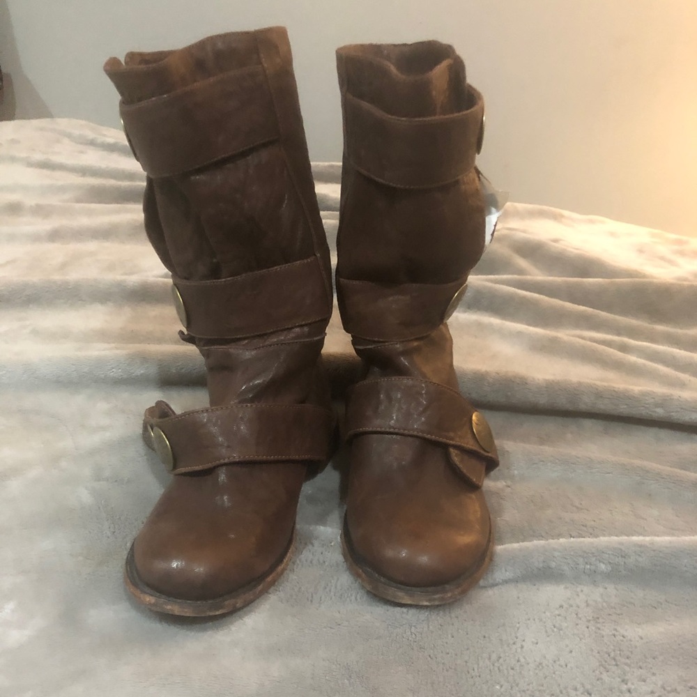 🩸HANDMADE EXTREMELY RARE custom PAUL ANDRE BESPOKE leather mid calf boots